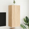 Miniatyrbilde 11 av 11: vidaXL Vegghengt TV-benk sonoma eik 40,5x30x90 cm konstruert tre