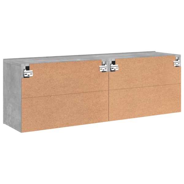 vidaXL væghængte tv-borde 2 stk. 60x30x41 cm betongrå
