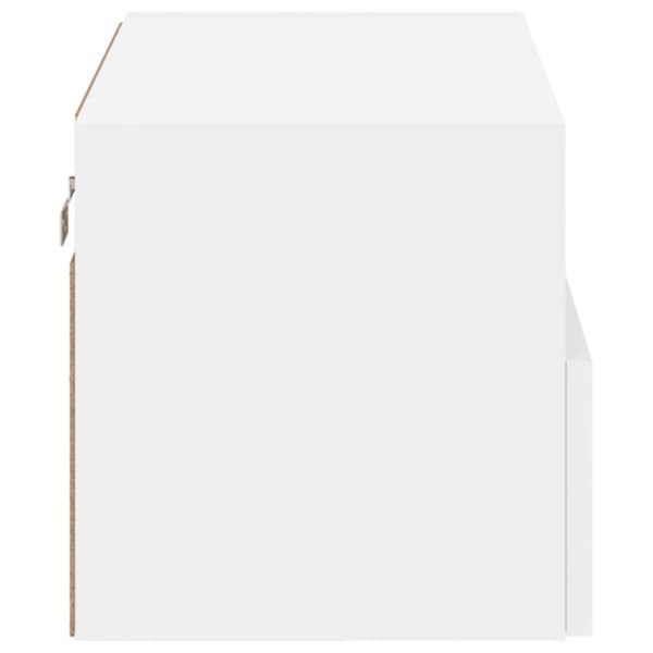 vidaXL TV-seinäkaappi valkoinen 60x30x30 cm tekninen puu