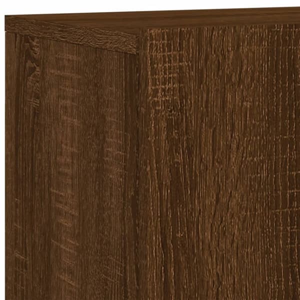 vidaXL Veggmonterte TV-benker 2 stk brun eik 60x30x41 cm