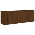 Miniatyrbilde 1 av 11: vidaXL Veggmonterte TV-benker 2 stk brun eik 60x30x41 cm