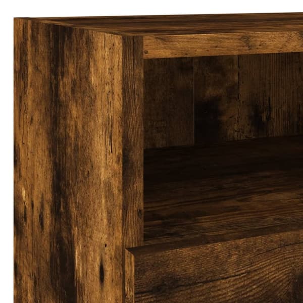 vidaXL Vegghengte TV-benker 2 stk røkt eik 40x30x30 cm konstruert tre