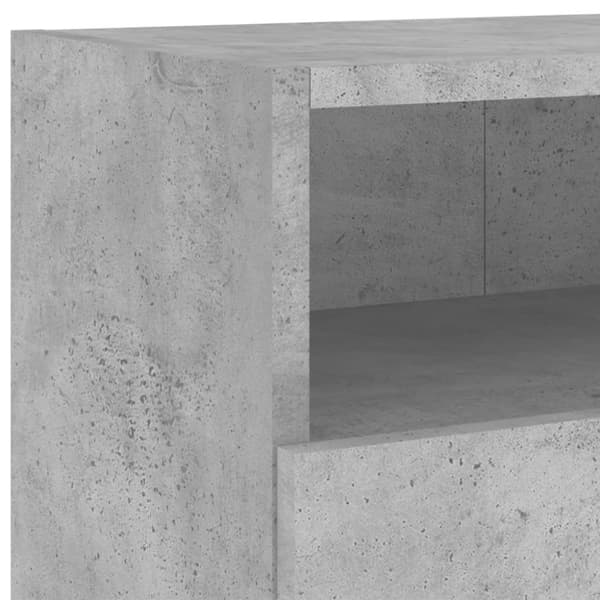 vidaXL Vegghengte TV-benker 2 stk betonggrå 100x30x30cm konstruert tre
