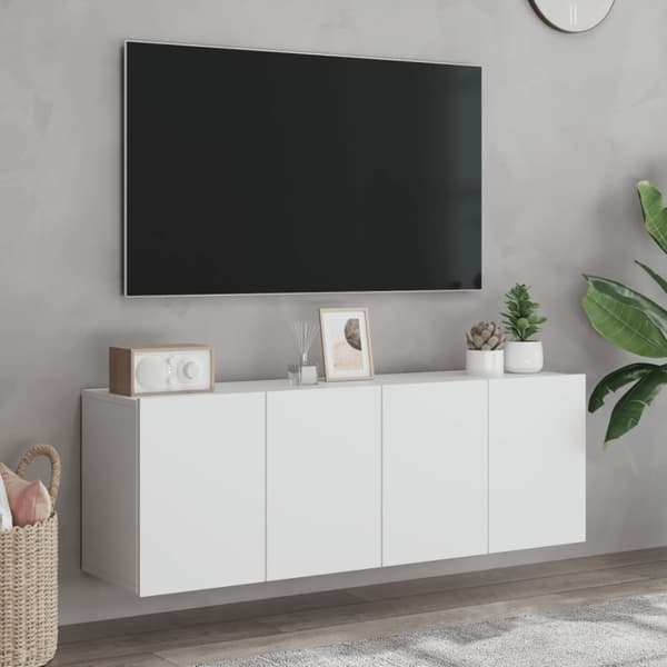 vidaXL væghængte tv-borde 2 stk. 60x30x41 cm hvid