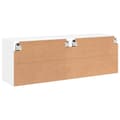 Miniatyrbillede 8 af 11: vidaXL væghængte tv-borde 2 stk. 60x30x41 cm hvid