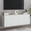 Miniatyrbillede 11 af 11: vidaXL væghængte tv-borde 2 stk. 60x30x41 cm hvid