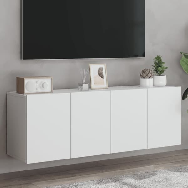 vidaXL væghængte tv-borde 2 stk. 60x30x41 cm hvid