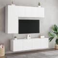 Miniatyrbillede 2 af 11: vidaXL væghængte tv-borde 2 stk. 60x30x41 cm hvid