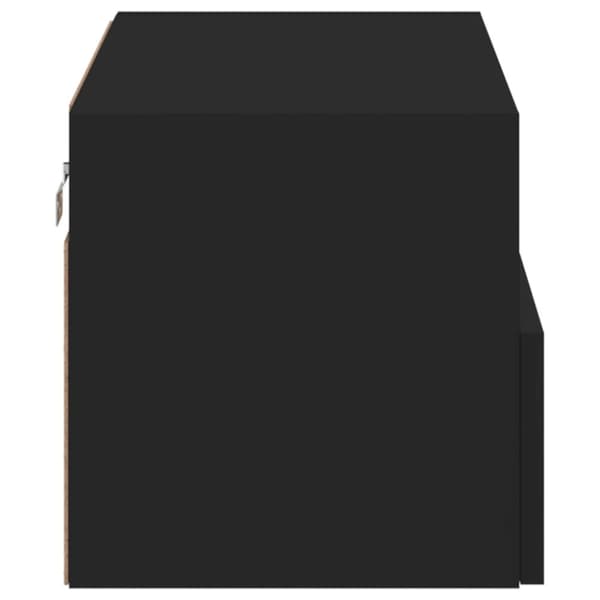 vidaXL Väggmonterad tv-bänk svart 60x30x30 cm konstruerat trä