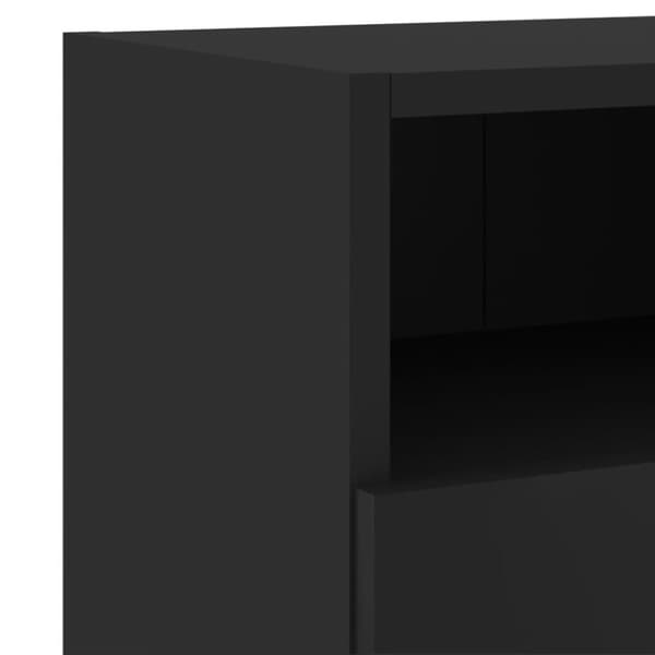 vidaXL væghængt tv-bord 60x30x30 cm konstrueret træ sort