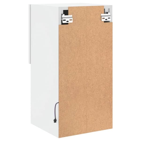 vidaXL TV-benk med LED-lys hvit 30,5x30x60 cm