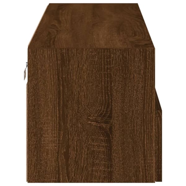 vidaXL TV-seinäkaappi ruskea tammi 100x30x30 cm tekninen puu