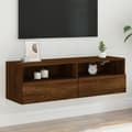 Pikkukuva 11 / 11: vidaXL TV-seinäkaappi ruskea tammi 100x30x30 cm tekninen puu