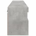 Miniatyrbilde 10 av 11: vidaXL Vegghengte TV-benker med LED-lys 2 stk betonggrå 60x30x40 cm