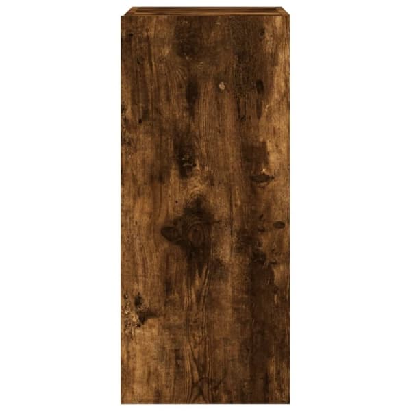 vidaXL TV-seinäkaappi LED-valoilla savutammi 30,5x35x70 cm