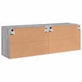 Miniatyrbilde 8 av 11: vidaXL Veggmonterte TV-benker 2 stk grå sonoma 60x30x41 cm