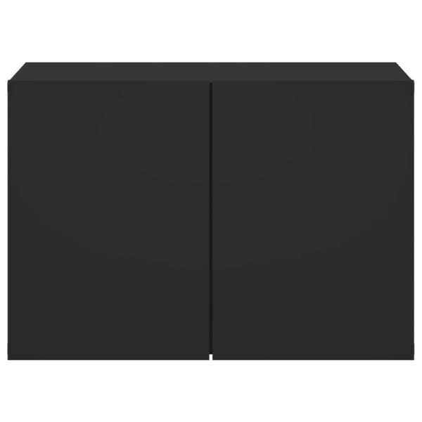 vidaXL Väggmonterad tv-bänk svart 60x30x41 cm