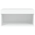 Miniatyrbilde 8 av 11: vidaXL TV-benk med LED-lys hvit 60x30x30 cm