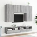 Pikkukuva 3 / 11: vidaXL TV-seinäkaappi harmaa Sonoma 100x30x30 cm tekninen puu