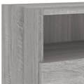 Pikkukuva 9 / 11: vidaXL TV-seinäkaappi harmaa Sonoma 100x30x30 cm tekninen puu