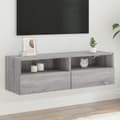 Pikkukuva 11 / 11: vidaXL TV-seinäkaappi harmaa Sonoma 100x30x30 cm tekninen puu