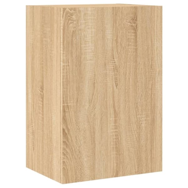 vidaXL væghængt tv-bord 2 stk. 40,5x30x60 cm konstrueret træ sonoma-eg