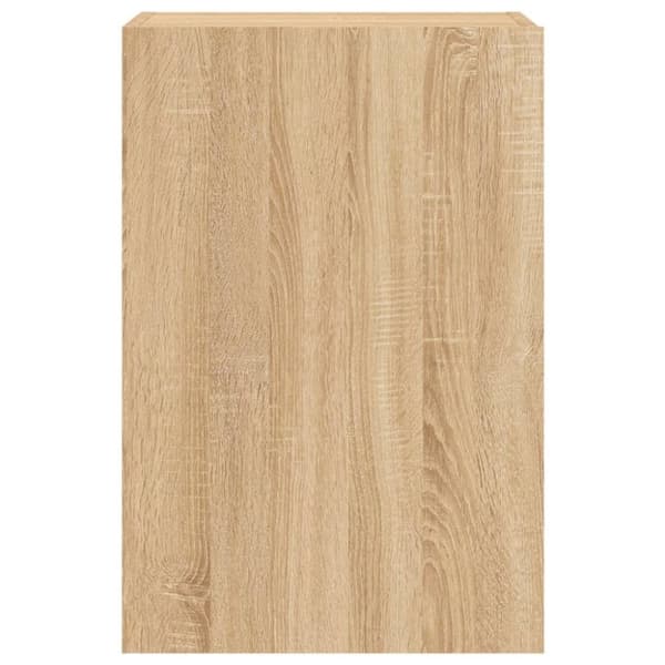 vidaXL væghængt tv-bord 2 stk. 40,5x30x60 cm konstrueret træ sonoma-eg