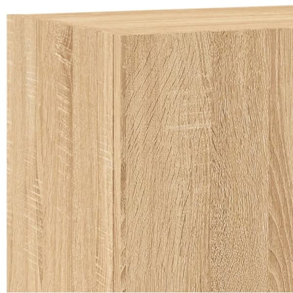 vidaXL væghængt tv-bord 2 stk. 40,5x30x60 cm konstrueret træ sonoma-eg