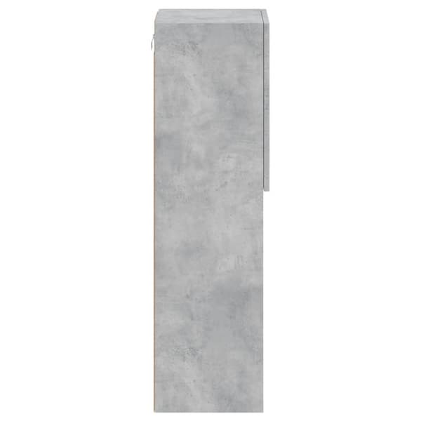 vidaXL TV-taso LED-valoilla betoninharmaa 30,5x30x102 cm
