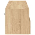 Miniatyrbilde 7 av 11: vidaXL Vegghengt TV-benk sonoma eik 100x30x30 cm konstruert tre