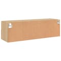 Miniatyrbilde 8 av 11: vidaXL Vegghengt TV-benk sonoma eik 100x30x30 cm konstruert tre