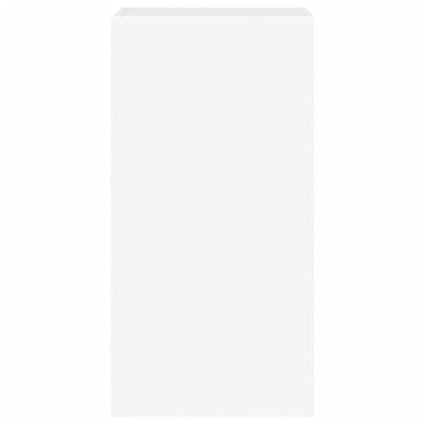 vidaXL væghængt tv-bord med LED-lys 40,5x35x80 cm hvid