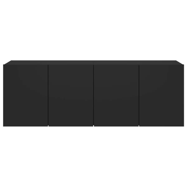 vidaXL Veggmonterte TV-benker 2 stk svart 60x30x41 cm