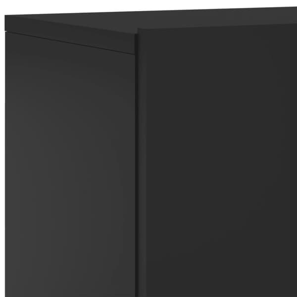 vidaXL Veggmonterte TV-benker 2 stk svart 60x30x41 cm