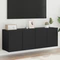 Miniatyrbillede 11 af 11: vidaXL væghængte tv-borde 2 stk. 60x30x41 cm sort