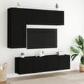 Miniatyrbillede 2 af 11: vidaXL væghængte tv-borde 2 stk. 60x30x41 cm sort