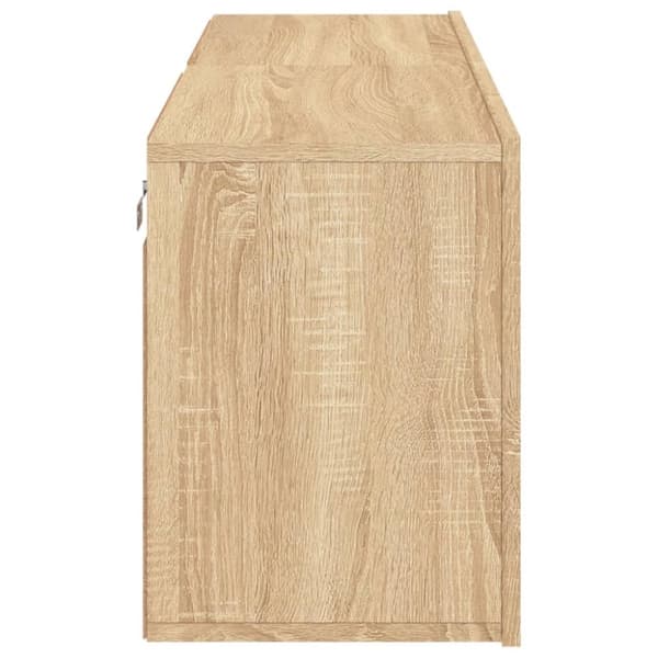 vidaXL Veggmonterte TV-benker 2 stk sonoma eik 60x30x41 cm