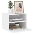 Miniatyrbild 4 av 11: vidaXL Väggmonterad tv-skåp 2 st vit 40x30x30 cm konstruerat trä