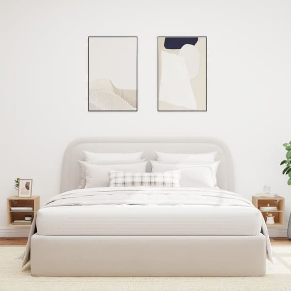 vidaXL TV-seinäkaapit LED-valoilla 2 kpl Sonoma-tammi 30x28,5x30 cm