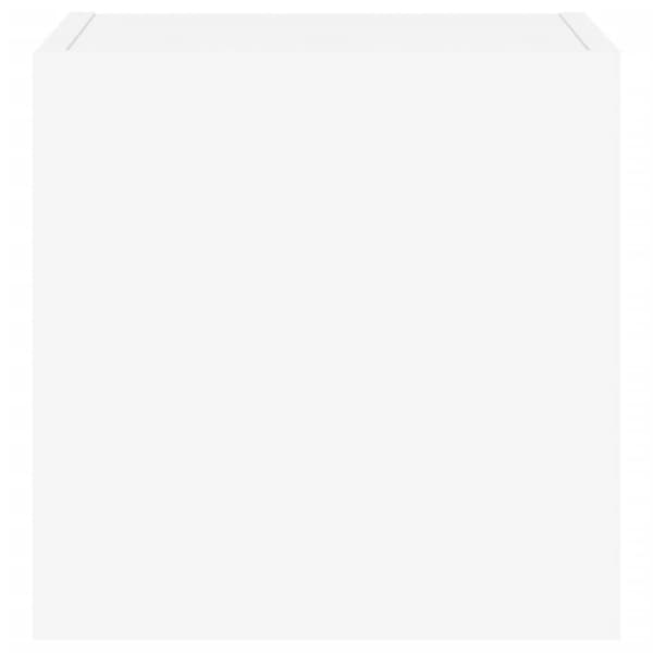 vidaXL TV-seinäkaapit LED-valoilla 2 kpl valkoinen 30,5x35x30 cm