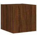 Miniatyrbilde 8 av 11: vidaXL TV-benker med LED-lys 2 stk brun eik 30,5x35x30 cm