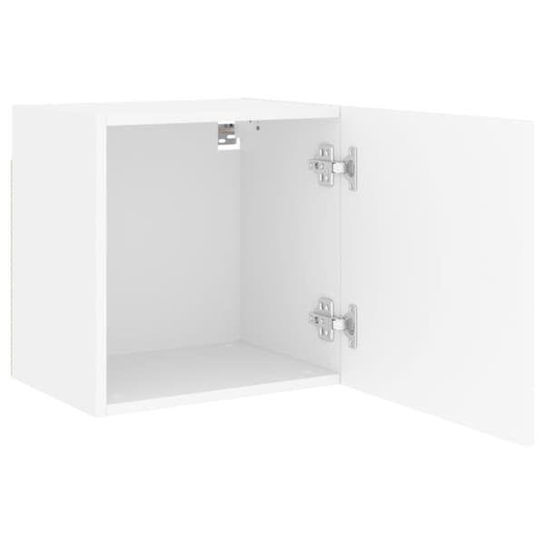 vidaXL væghængte tv-borde 2 stk. 40,5x30x40 cm konstrueret træ hvid