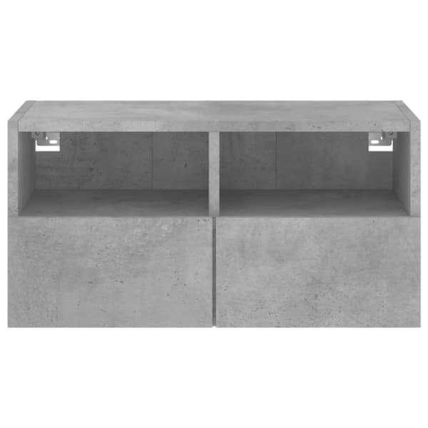 vidaXL TV-seinäkaappi betoninharmaa 60x30x30 cm tekninen puu