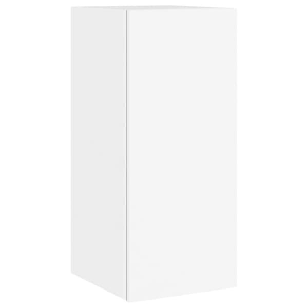 vidaXL væghængte tv-borde 2 stk. med LED-lys 30,5x35x70 cm hvid