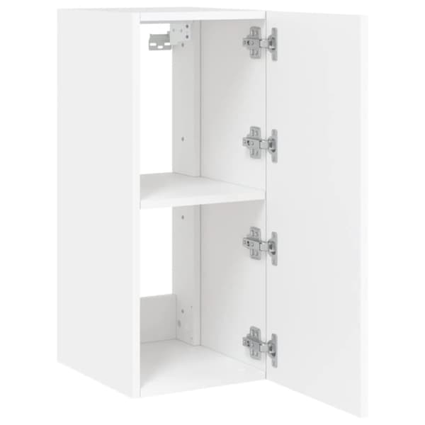 vidaXL væghængte tv-borde 2 stk. med LED-lys 30,5x35x70 cm hvid