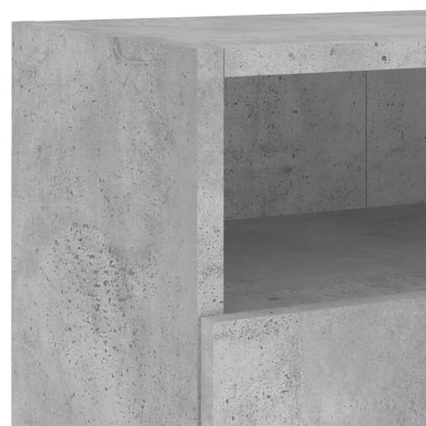vidaXL Vegghengt TV-benk betonggrå 80x30x30 cm konstruert tre