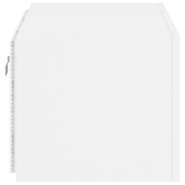 vidaXL TV-seinäkaappi LED-valoilla valkoinen 60x35x31 cm