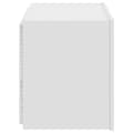 Miniatyrbilde 10 av 11: vidaXL Vegghengt TV-benk med LED hvit 60x35x41 cm