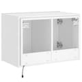 Miniatyrbilde 11 av 11: vidaXL Vegghengt TV-benk med LED hvit 60x35x41 cm