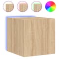 Pikkukuva 2 / 11: vidaXL TV-seinäkaappi LED-valoilla Sonoma-tammi 30,5x35x30 cm